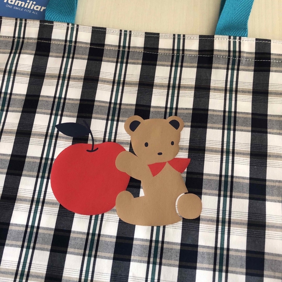 familiar - ファミリア アップサイクル トートバッグ チェックの通販