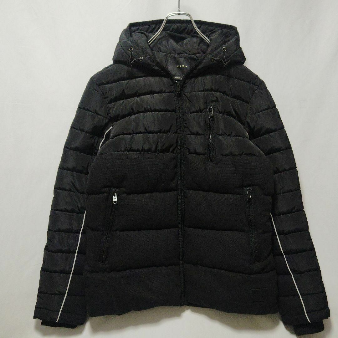 ZARA - ZARA MAN ザラ ダウンジャケット メンズ 黒 M 切り替えの通販