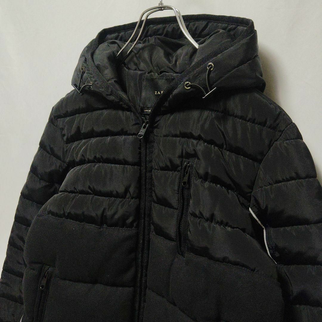 ZARA - ZARA MAN ザラ ダウンジャケット メンズ 黒 M 切り替えの通販