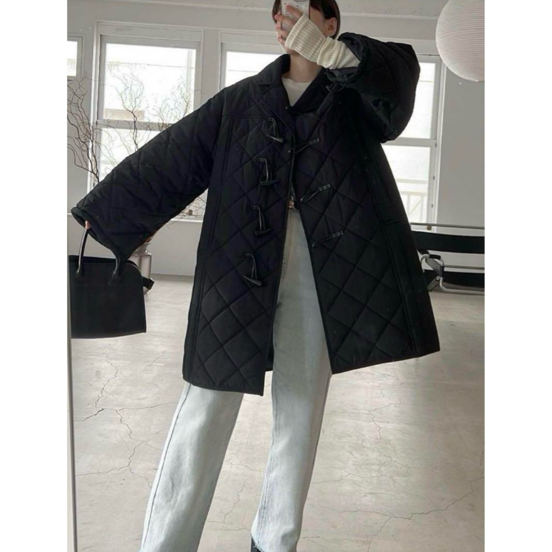 ウィルフリー キルティング トグル ダウン キルティングコート 白の