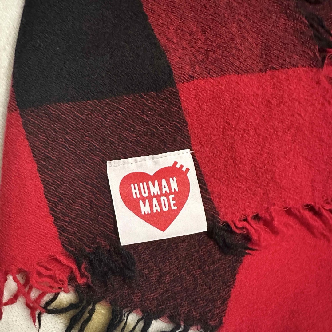 HUMAN MADE - HUMAN MADE ❤️ WOOL STOLE RED ストール マフラーの