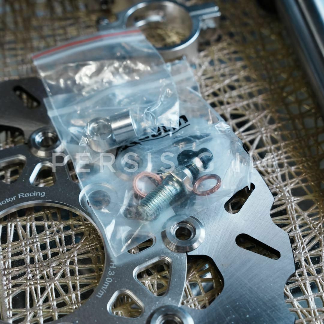 ズーマー フロントディスク化キット 全セット シルバー ruckus