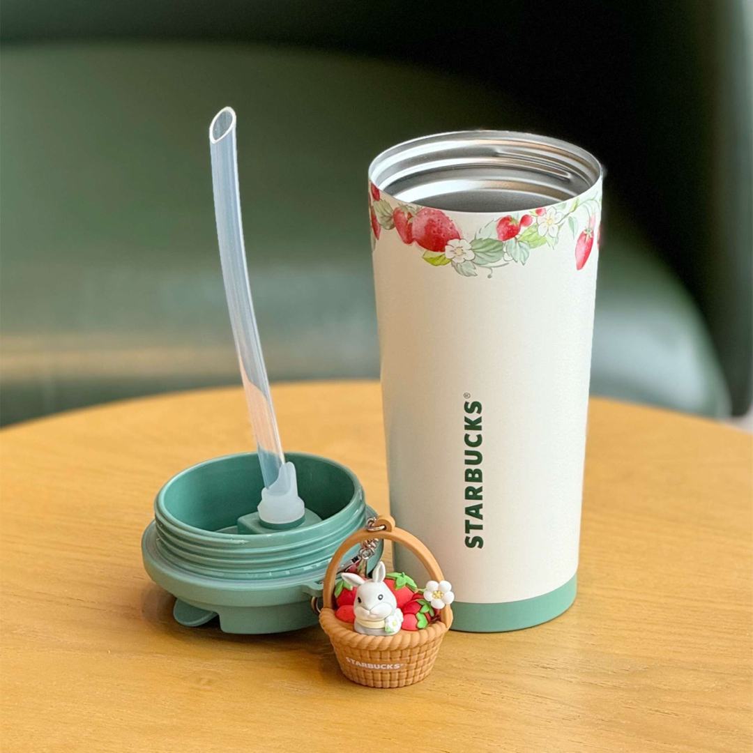 海外限定 中国 スターバックス うさぎ いちご ステンレスタンブラー 2