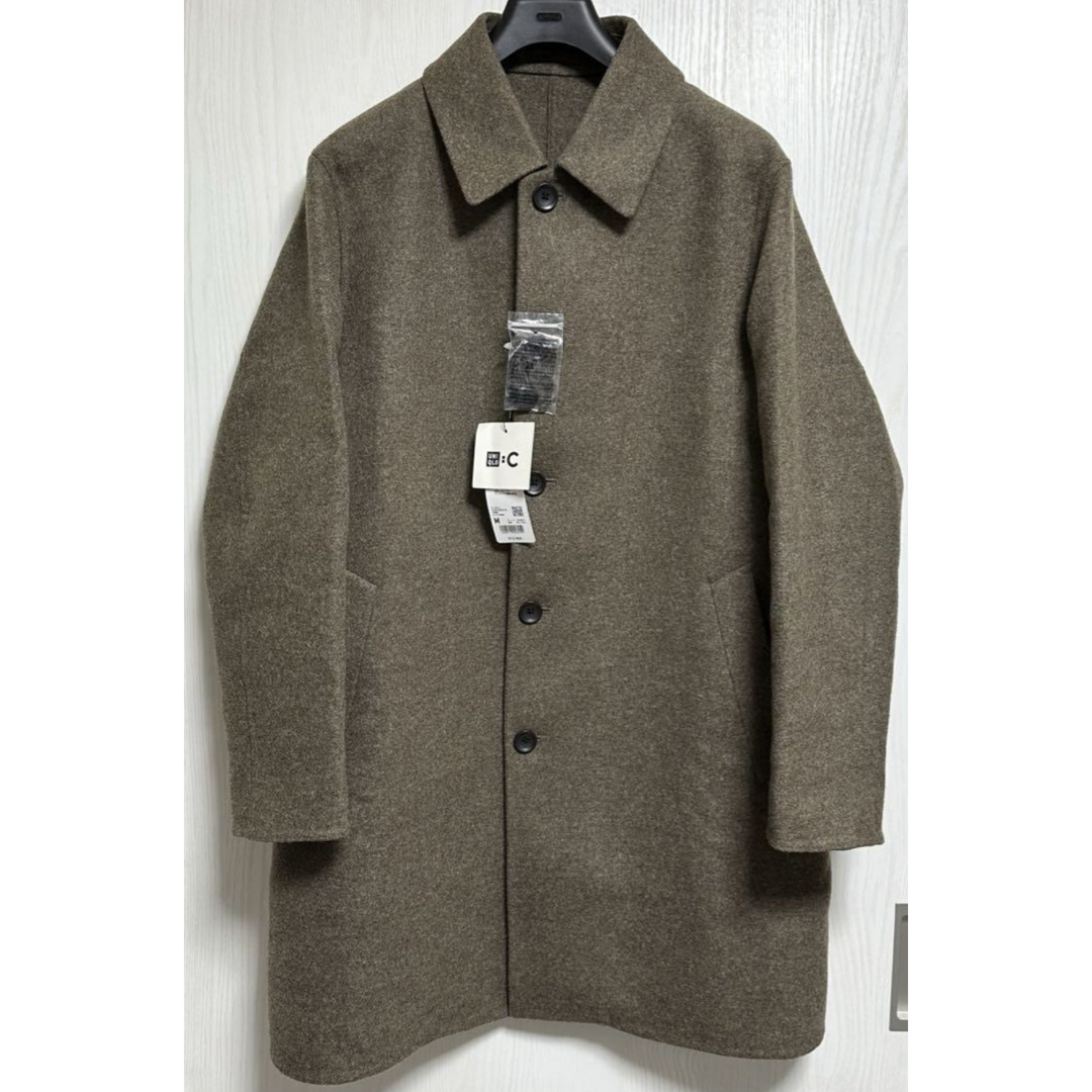 UNIQLO - UNIQLO：C ユニクロC ダブルフェイスコート ブラウン M 新品