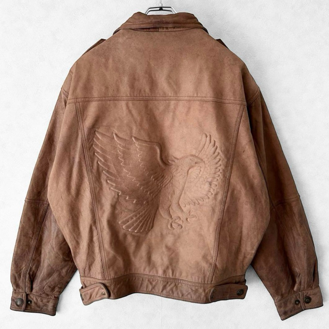 VINTAGE - 90s vintage A2 G1 本革 型押し 革ジャン レザージャケット