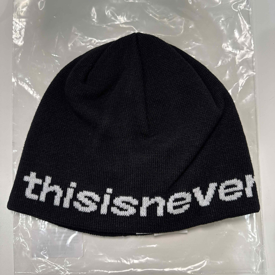 thisisneverthat - thisisneverthat ビーニー ニット帽 黒 新品未使用