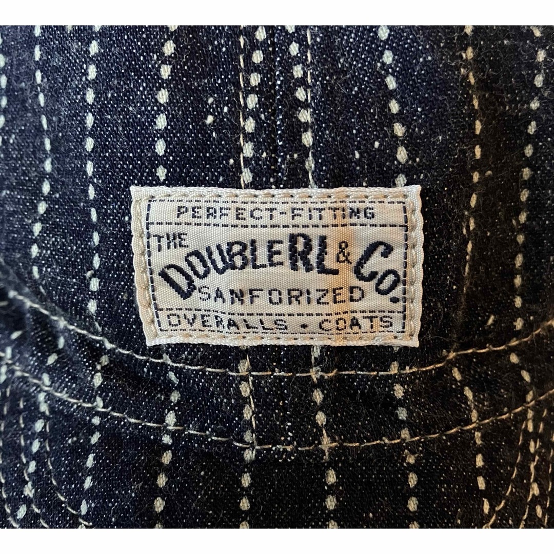 未使用】RRL ダブルアールエル ドットストライプ ワーク キャップ デニム