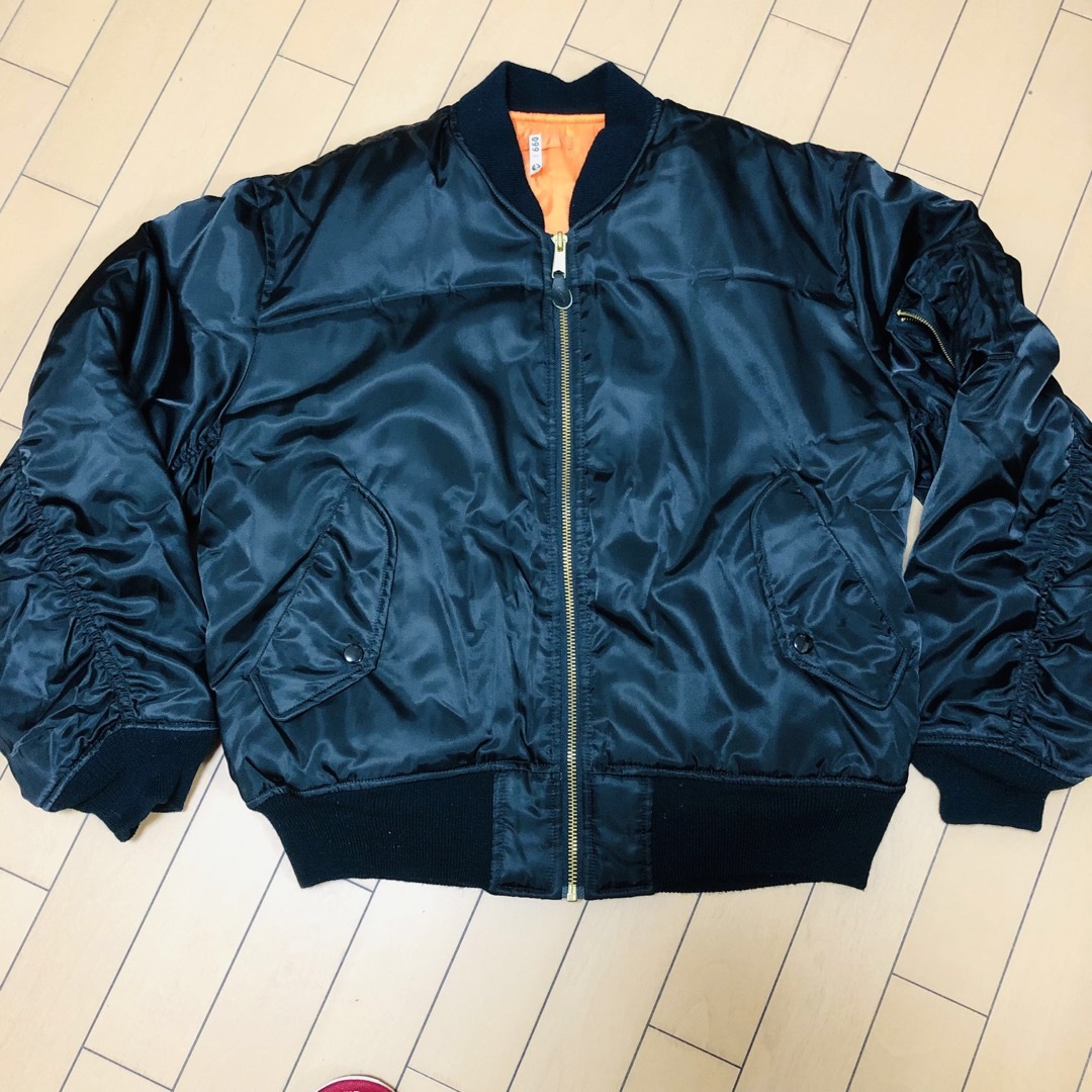 UNIQLO - ユニクロMA1フライトジャケットヴィンテージ紺タグLの通販 by