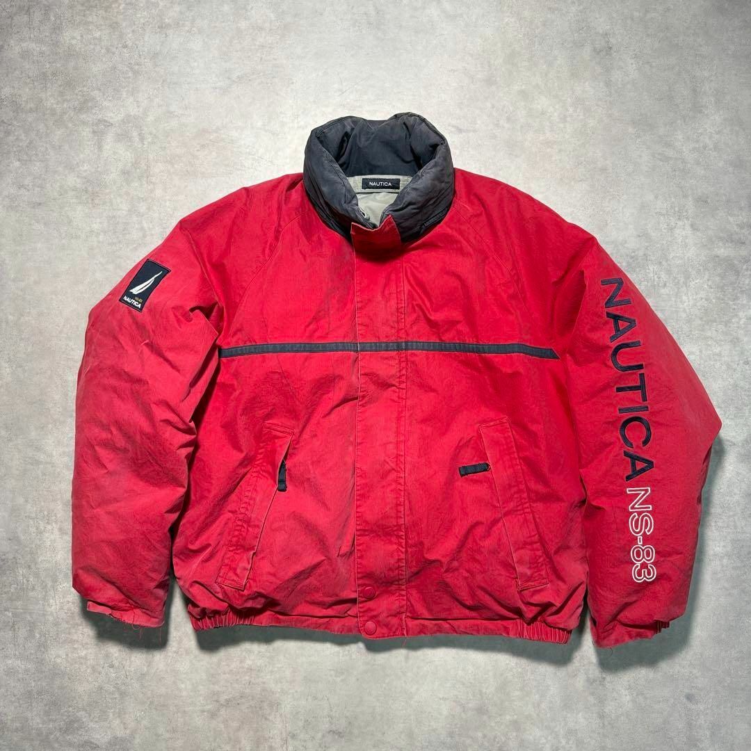 NAUTICA - 【NAUTICA】90s ノーティカ リバーシブルダウンジャケット L