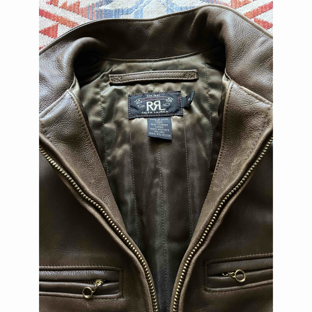 RRL - 【美品】RRL ダブルアールエル レザー ジャケットXS ポロ ラルフ