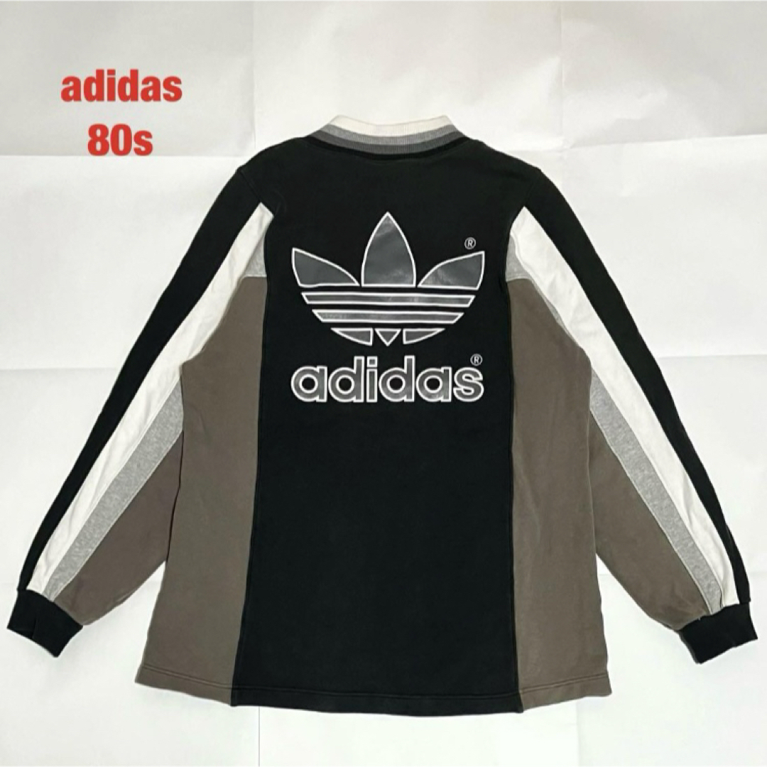 adidas - 【希少】adidas アディダス スウェット トレフォイルロゴ 銀