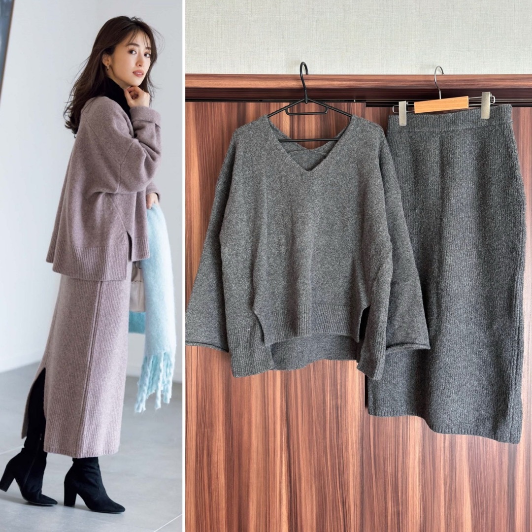 Apuweiser-riche - ☆アプワイザーリッシェ☆ゆるニットセットアップ