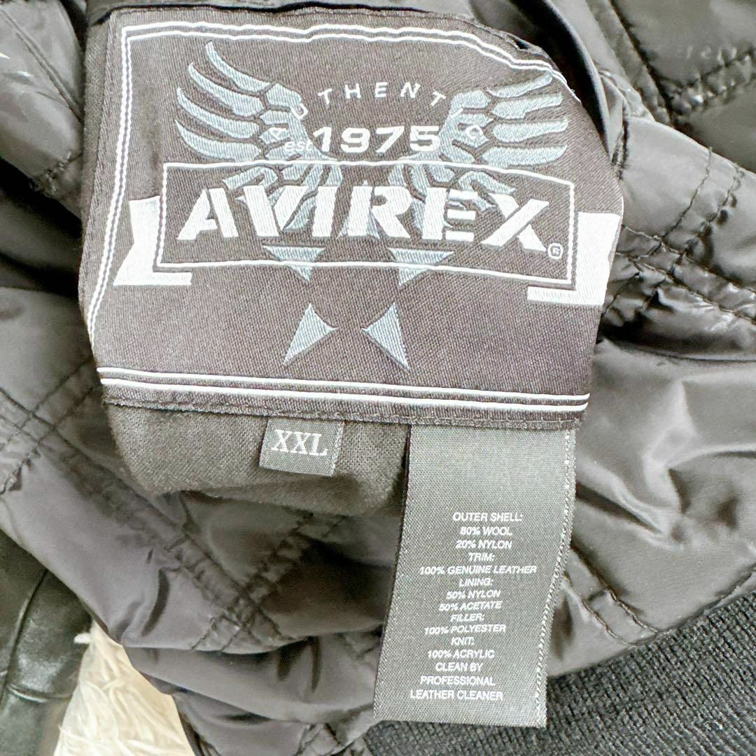 AVIREX - アビレックス スタジャン 両面デザイン y2k 袖レザー 中綿