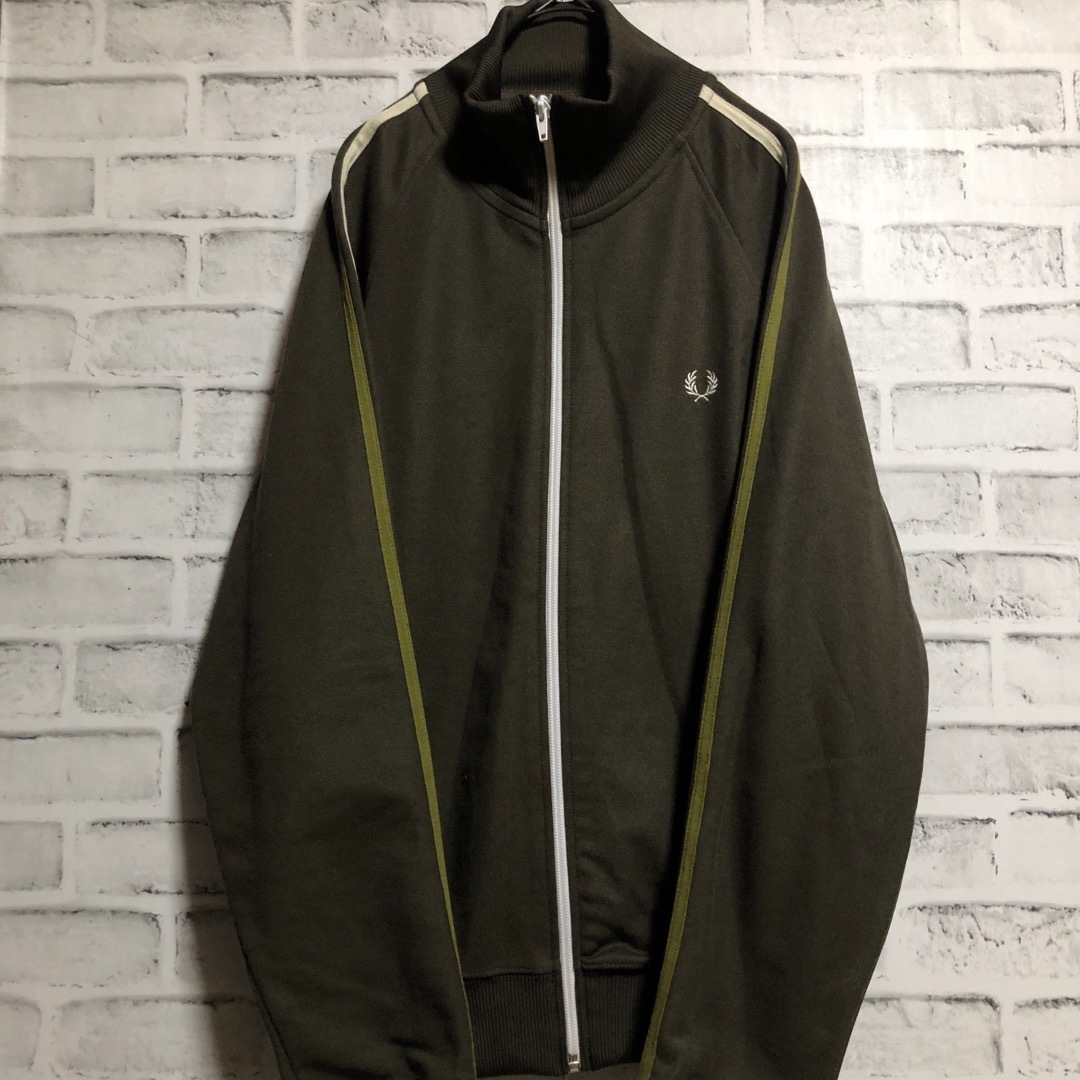 FRED PERRY - Fred Perry⭐️トラックジャケット S 刺繍月桂樹 カーキ