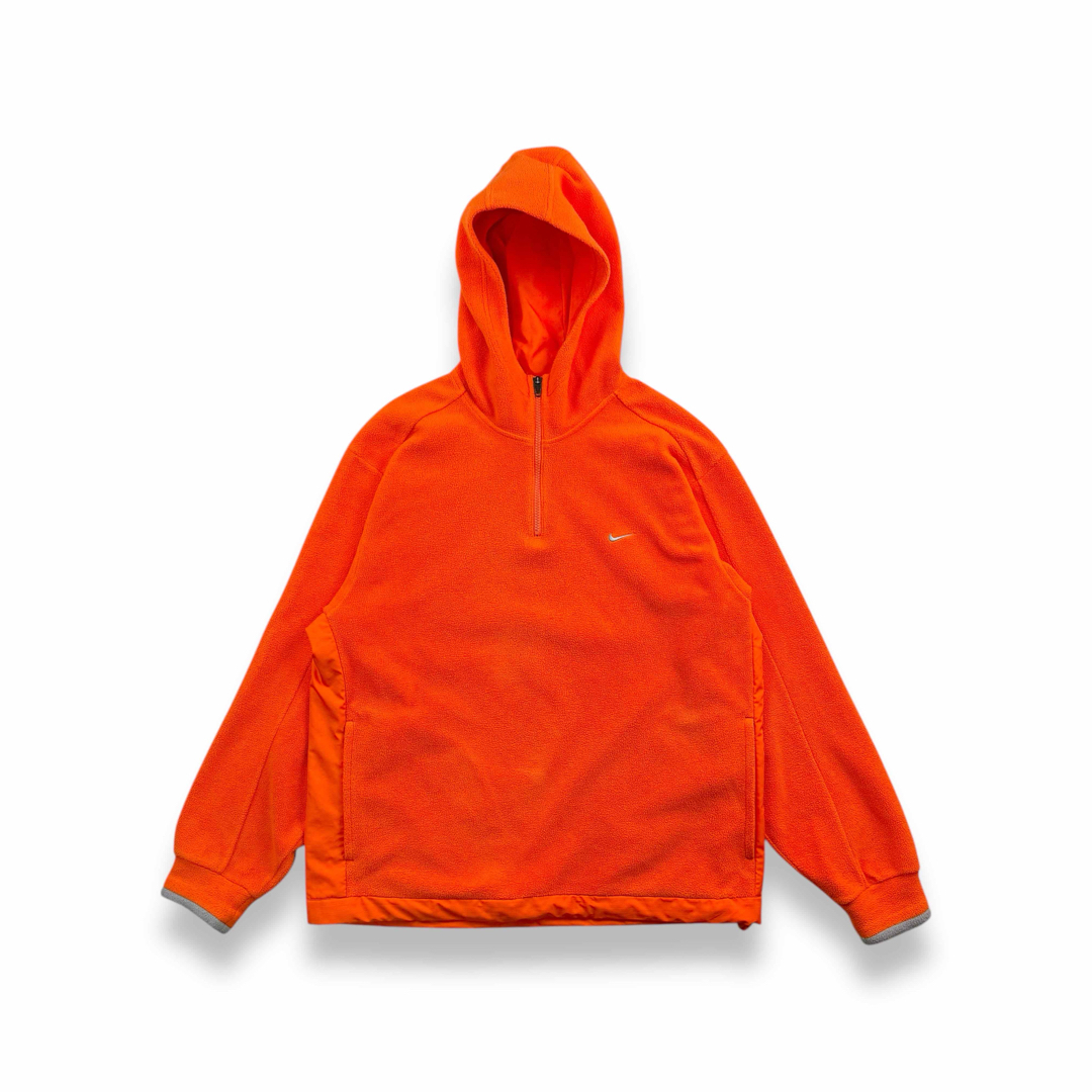 NIKE - 00s Y2K NIKE ナイキ ハーフジップフリースパーカー オレンジ