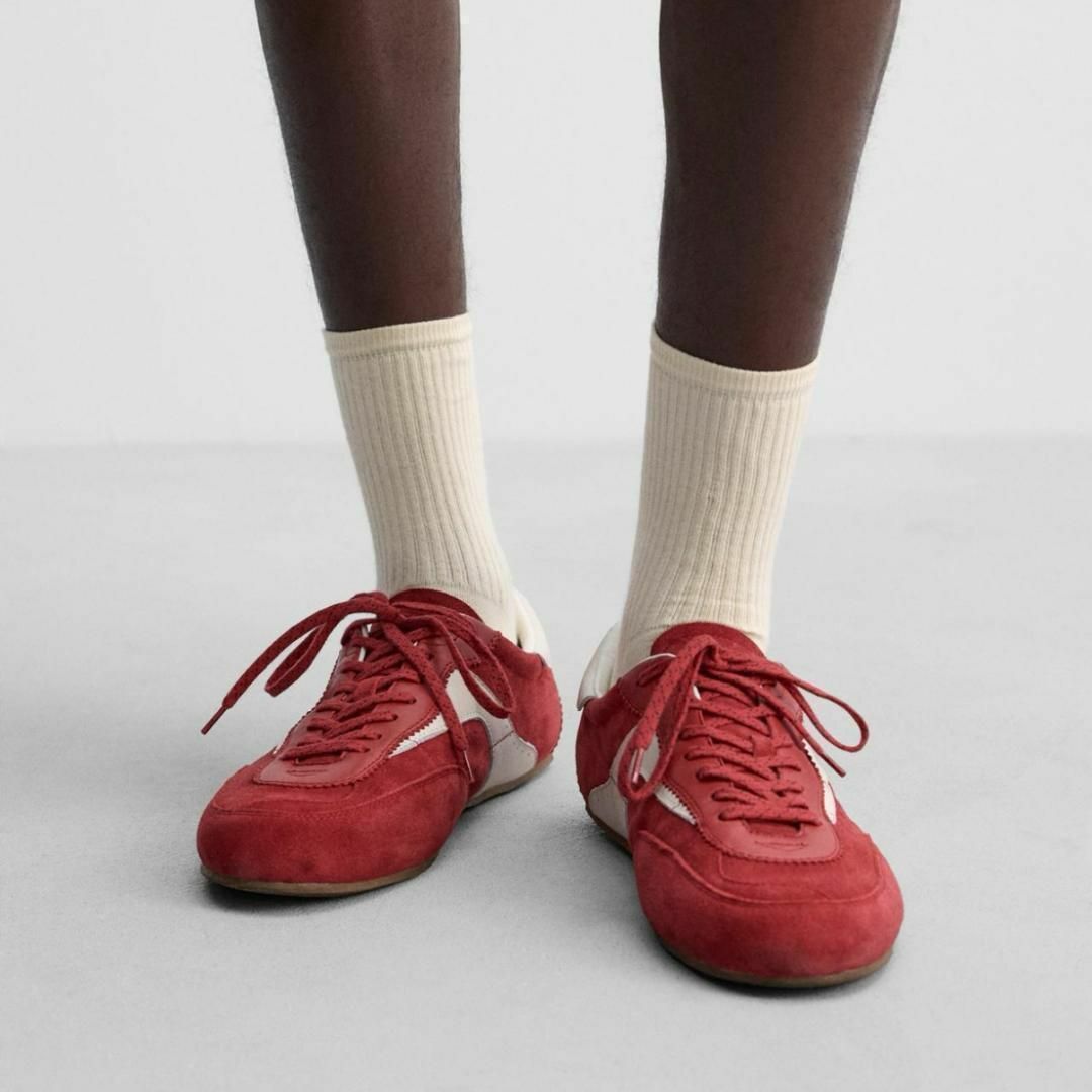 ZARA - ザラ ハリー・ランバート レザースニーカー 44（28.3cm）の通販