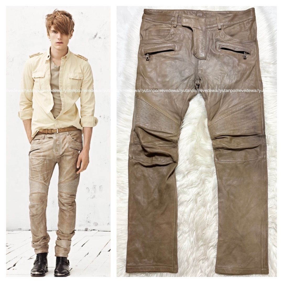 BALMAIN - 本物 最高級ライン コレクションモデル バルマンオム レザー