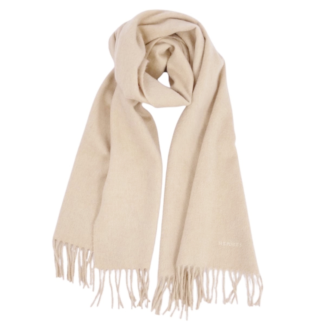 HERMES - 美品 エルメス HERMES マフラー ストール ショール フリンジ