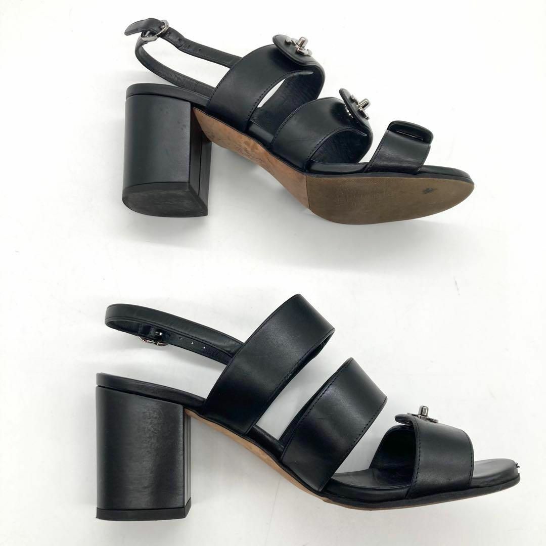 CHANEL - 【箱付き☆美品】CHANEL サンダル ターンロック ココマーク