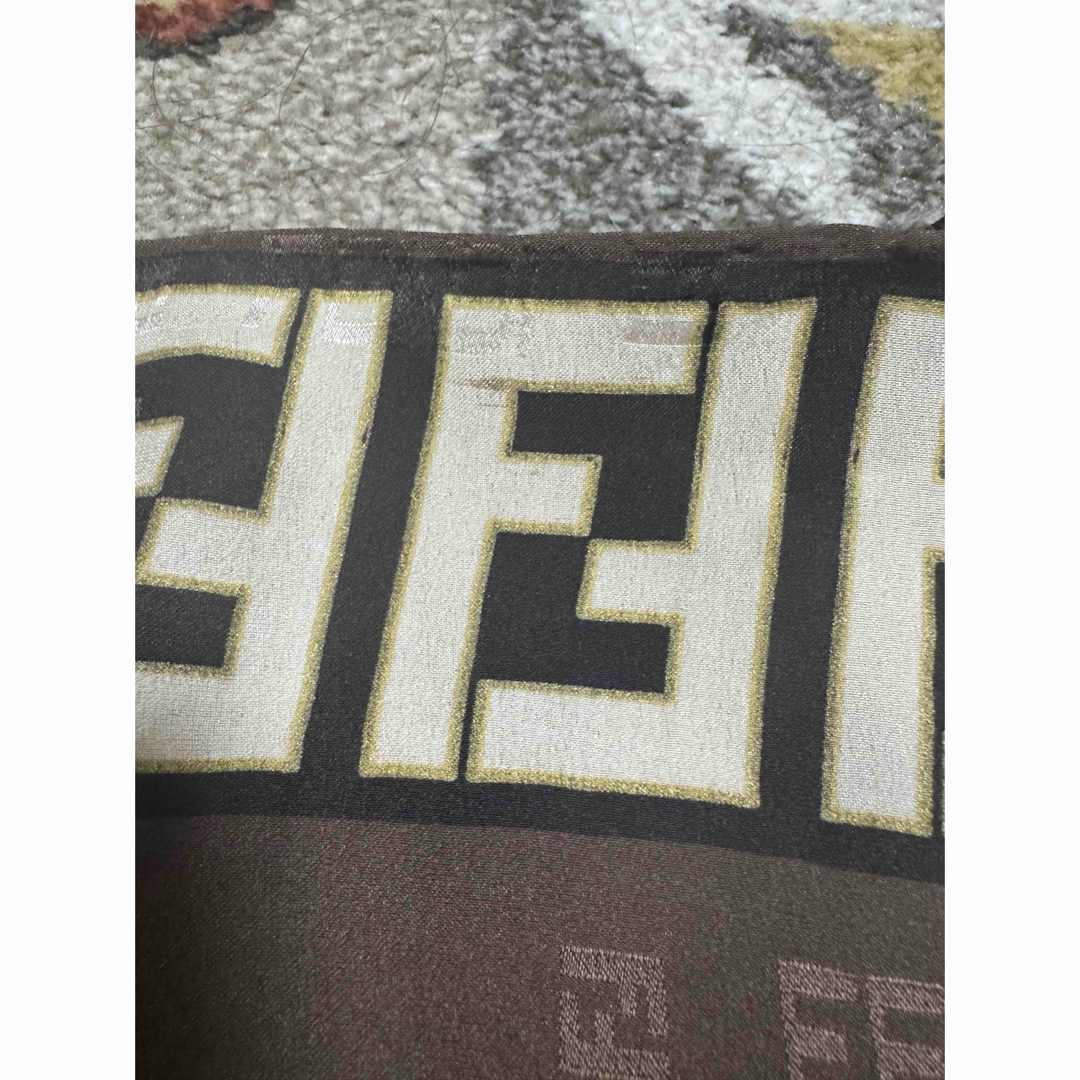 フェンディ スカーフ ストール 未使用 ズッカ FF ロゴ チェック柄