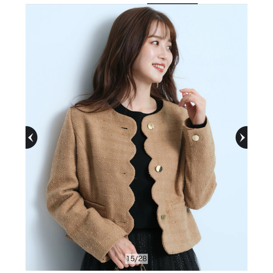 JUSGLITTY - ジャスグリッティ ☆ 美香さん コラボ 2way 釦 ツイード