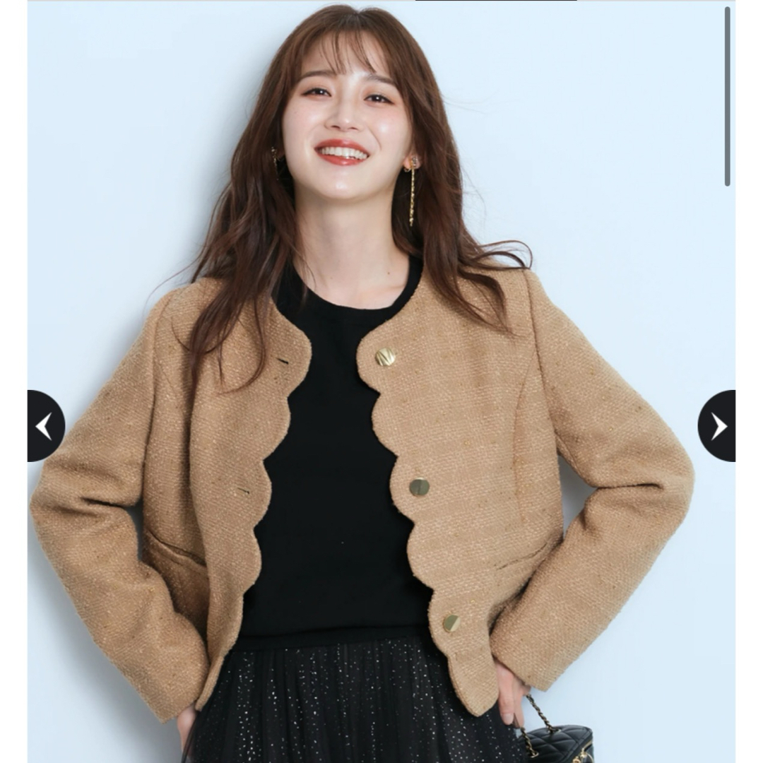 JUSGLITTY - ジャスグリッティ ☆ 美香さん コラボ 2way 釦 ツイード