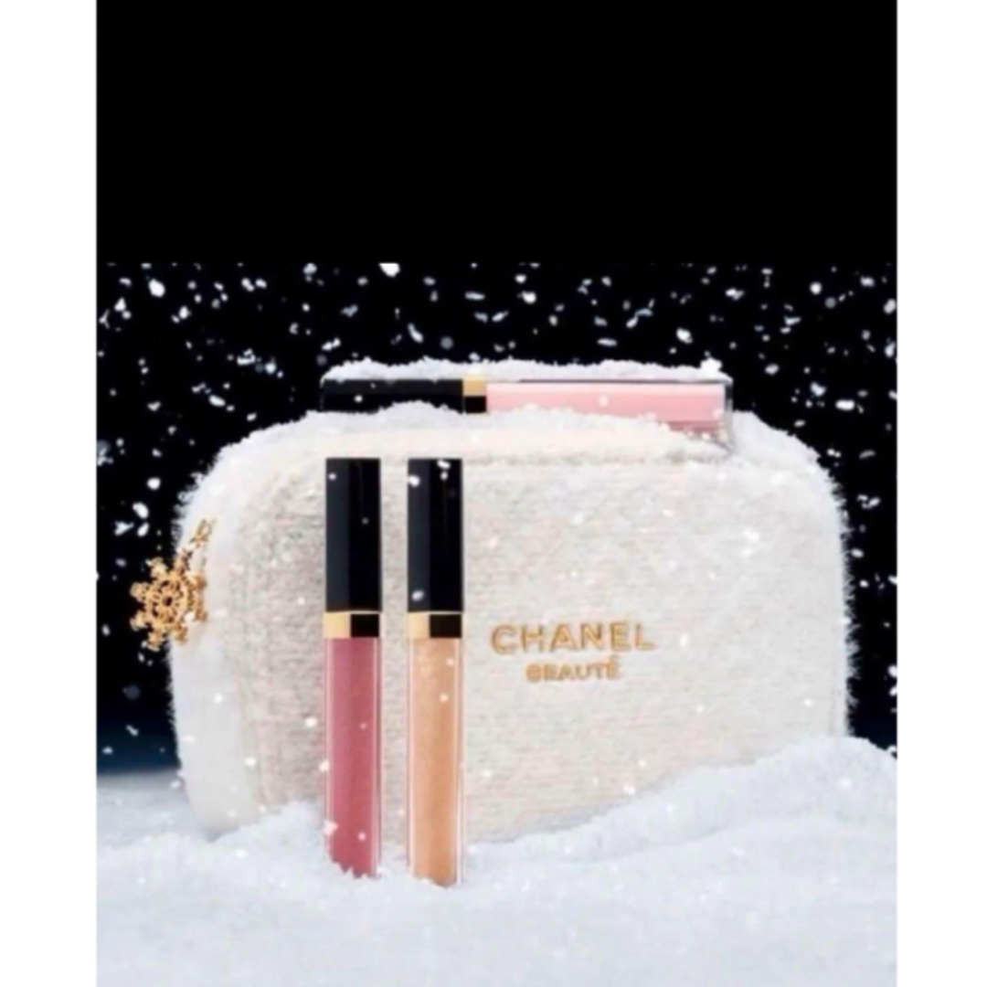 CHANEL - シャネル 限定 ホリデー 2024 リップグロス ポーチ セット