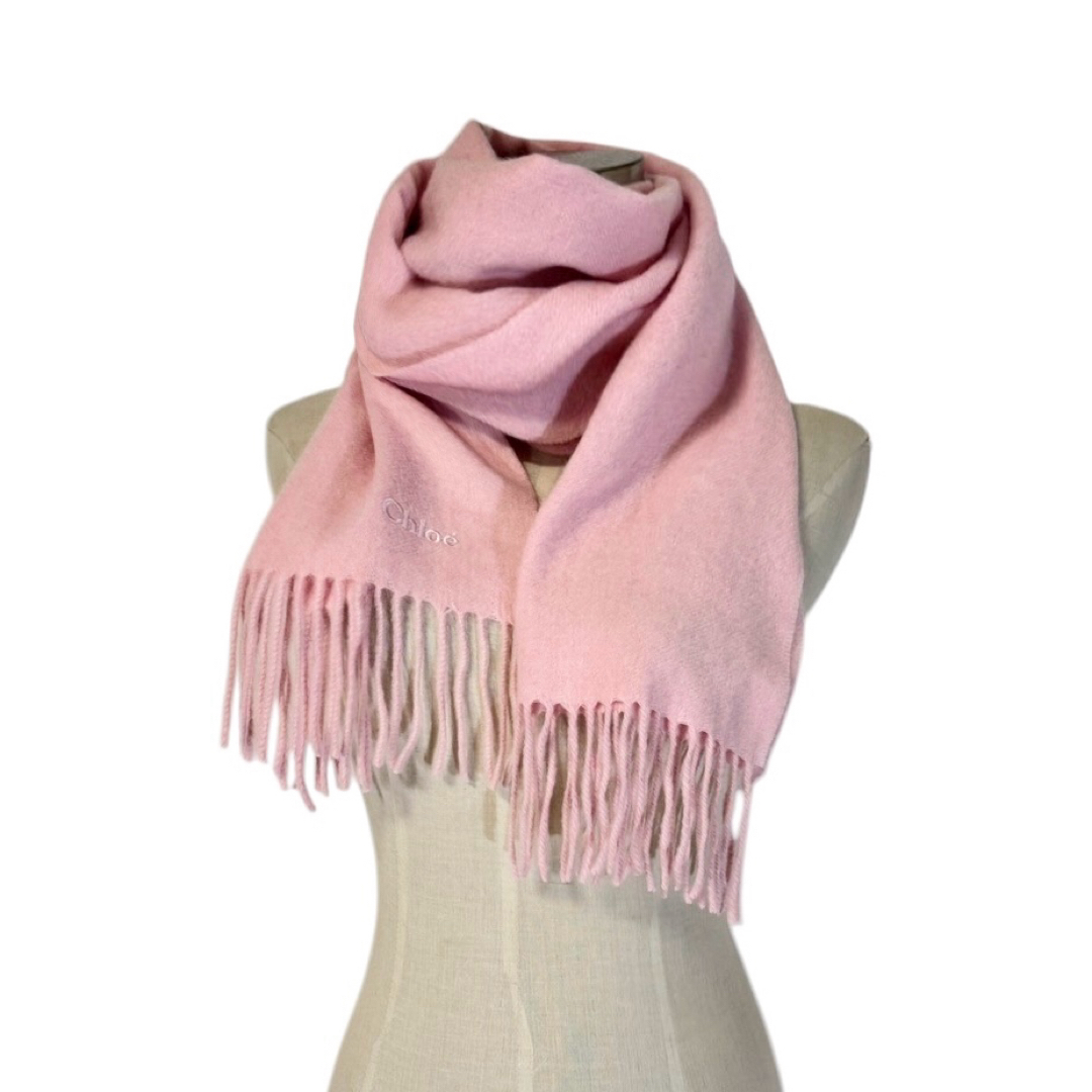 Chloe - Chloé カシミア100マフラープレゼント♡パステルピンクの通販