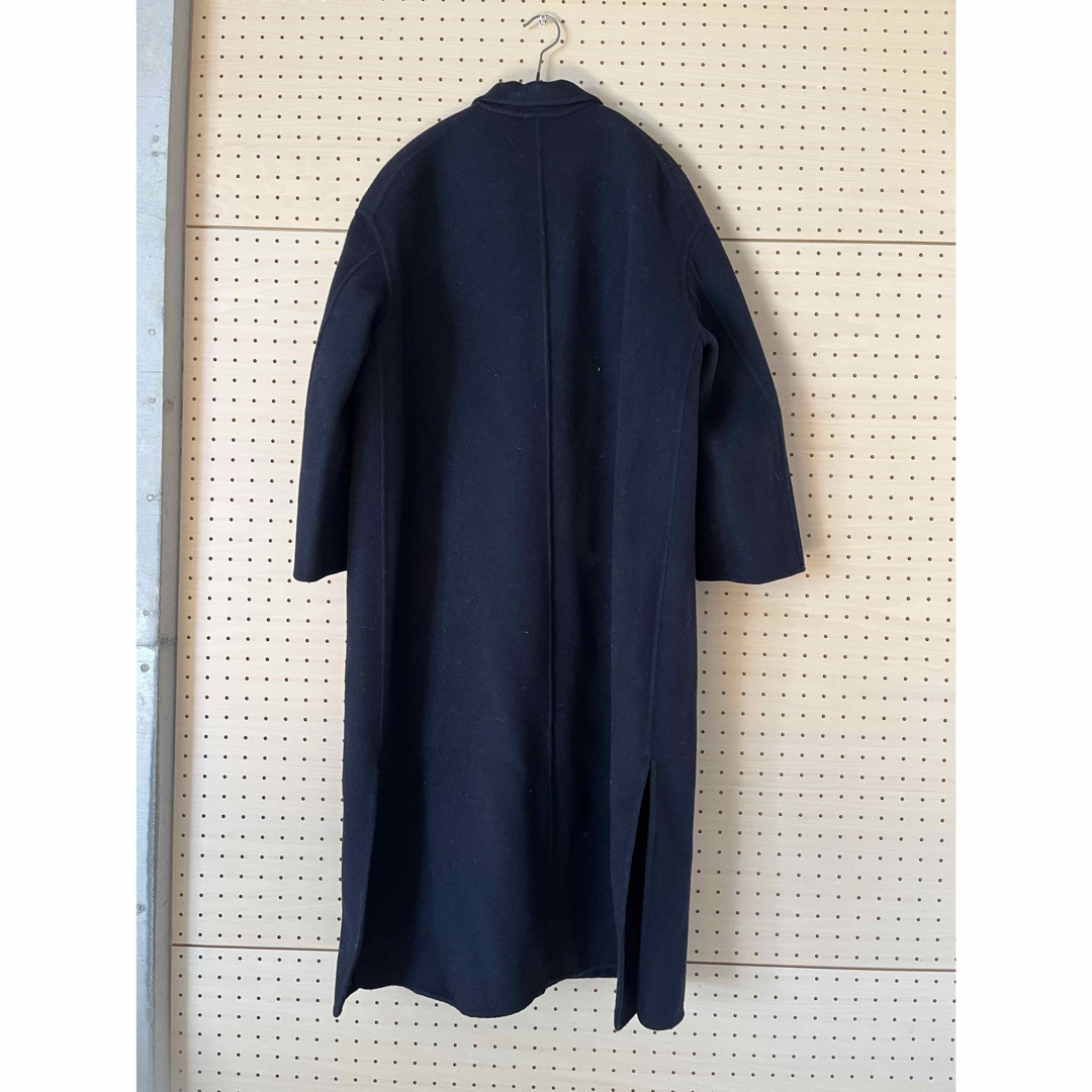 Drawer - Drawer ドゥロワー レザーポケットコート ネイビー 36の通販