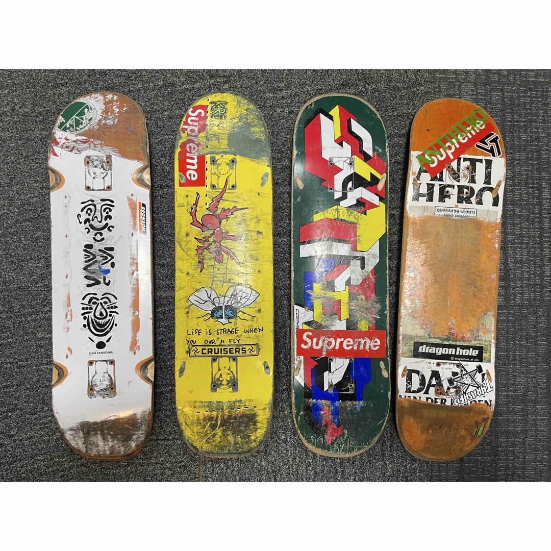 スケートボード9枚 廃デッキ 使用済みの通販 by aking's shop｜ラクマ
