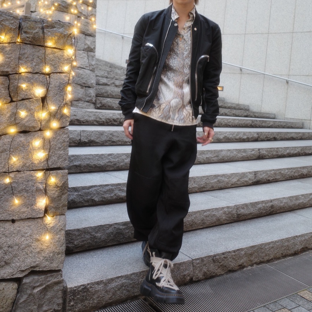 Rick Owens - 美品 rick owens bauhaus ボンバージャケット zip ma-1の