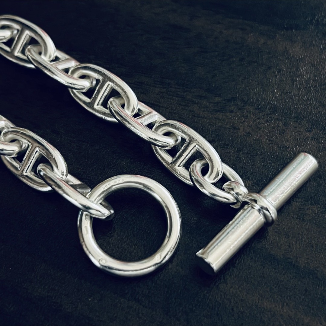 HERMES - ヴィンテージエルメス シェーヌダンクル ブレスレット GM13