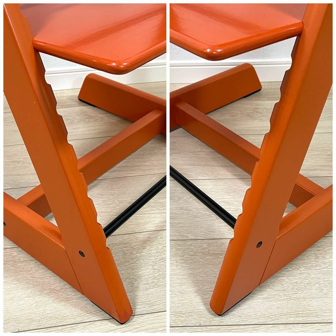 廃盤カラー stokke tripp trapp オレンジ ベビーセット付き
