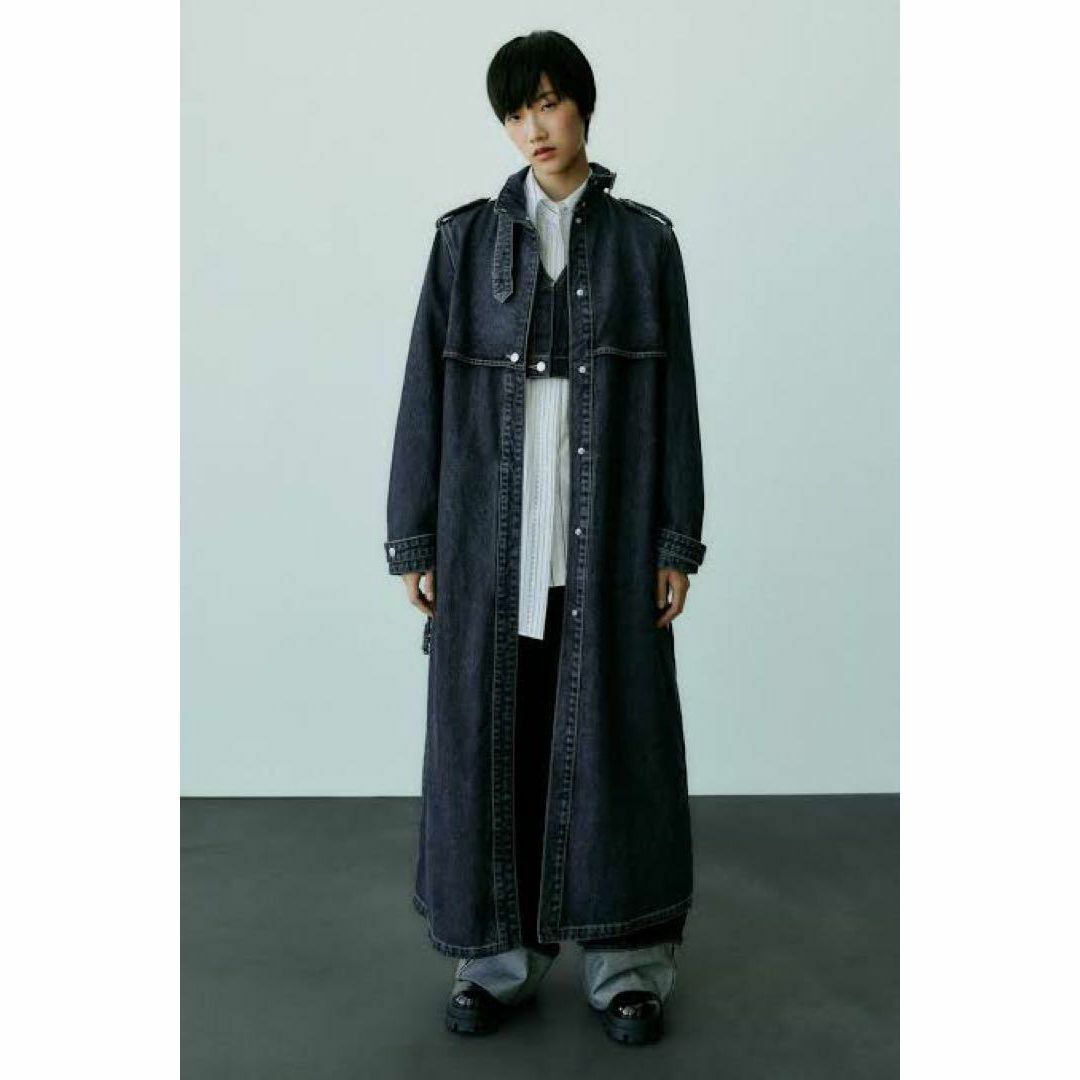 ZARA - ZARA TRF デニム ロングコート Sの通販 by sea ​​blue｜ザラ