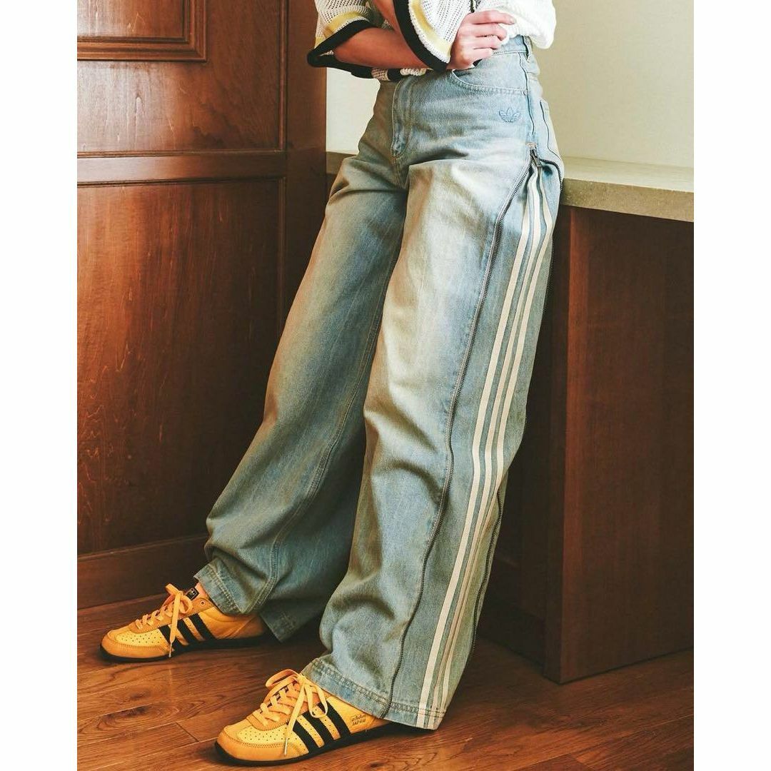 adidas Originals - ADIDAS DENIM ZIP PANT デニム パンツ 27 JX9210の