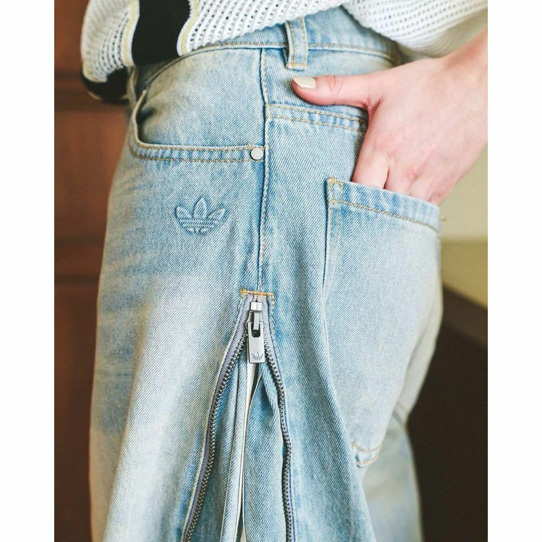 adidas Originals - ADIDAS DENIM ZIP PANT デニム パンツ 27 JX9210の