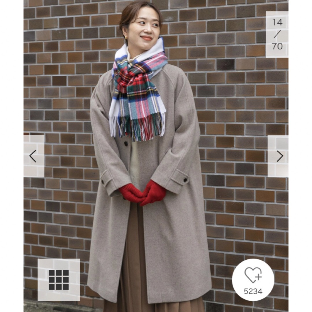 URBAN RESEARCH DOORS - 新品タグ付◉ S ウール100バルマカンコート杢