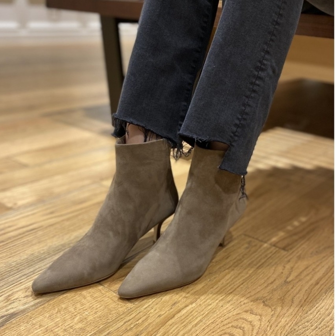 DEUXIEME CLASSE - BRENTA ブレンタ スエード ショートブーツ ベージュ