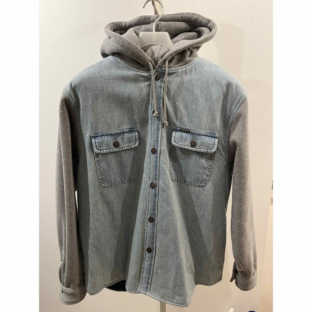 Supreme - シュプリーム22FW Fleece Hooded Denim Shirt M新品の通販