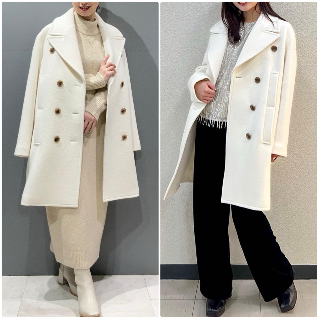 Theory luxe - theory luxe 23AW オーバーサイズ ウールピーコート