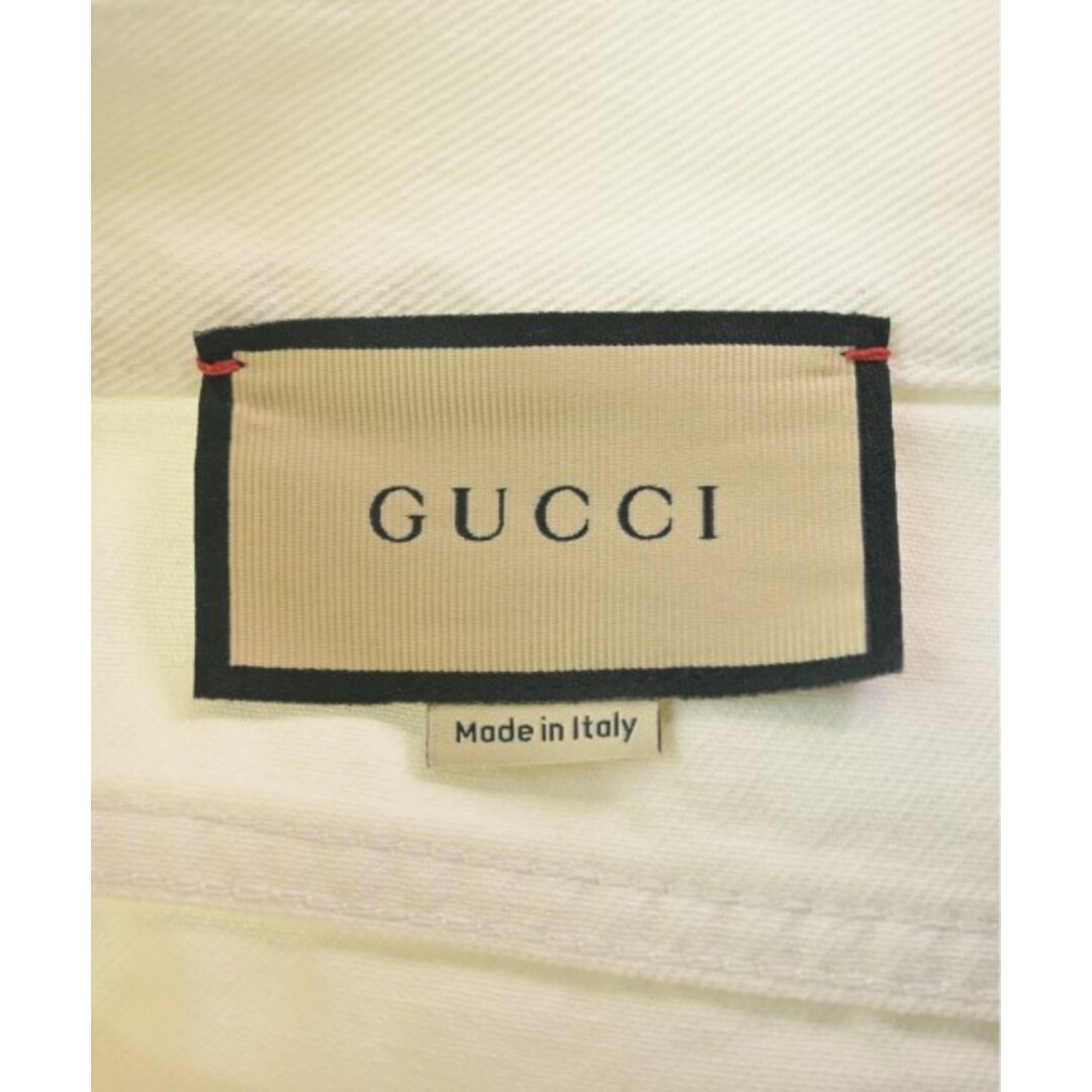 GUCCI - GUCCI グッチ デニムパンツ 30(M位) 白(デニム) 【古着