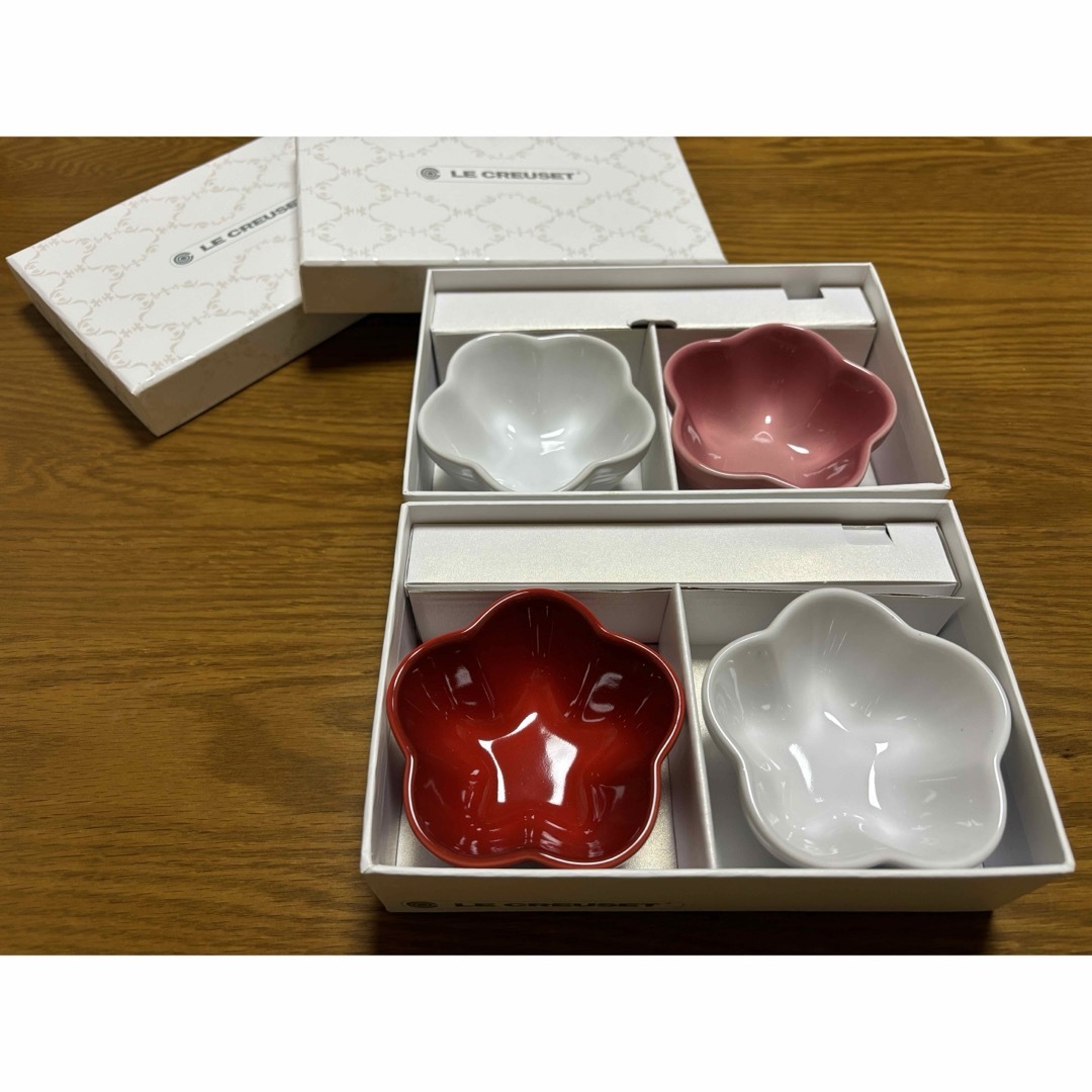 LE CREUSET - ルクルーゼ ミニフラワーボール＋スプーンセット 2セット