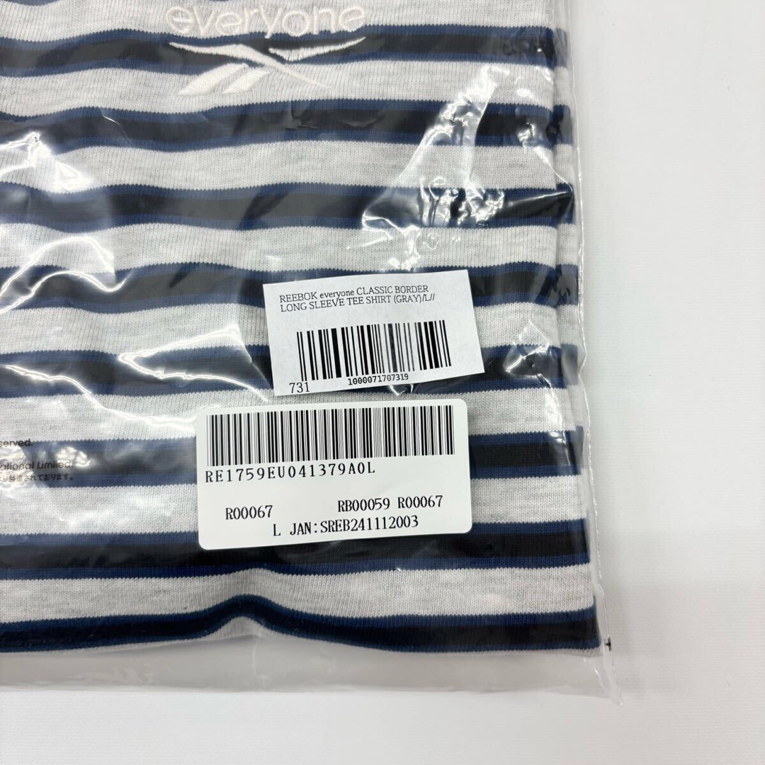 25ss 2025 新品 REEBOK everyone ボーダー ロンT Lの通販 by ちーさん