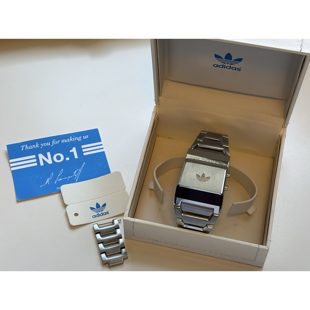 adidas - adidas/時計/60's/トレフォイル/LED/ビンテージ/箱付/美品