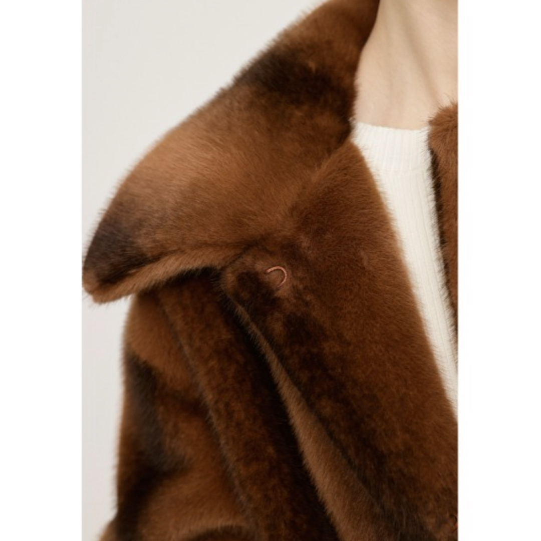 SLY - SLY フェイクファーフロントフックコート ブラウン 新品タグ付き