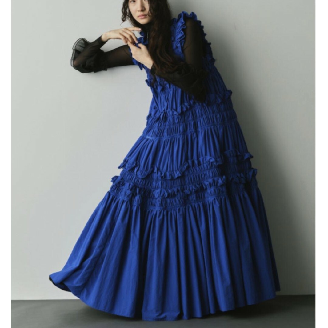 CAROLINA GLASER - 美品 PERNA ペルナ ギャザーキャミフリルワンピース