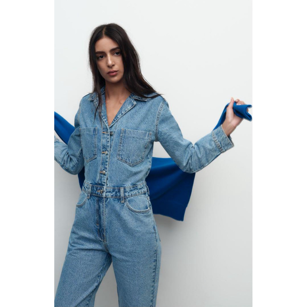 ZARA - 未使用 ザラ ZARA デニム オールインワン ジャンプスーツの通販