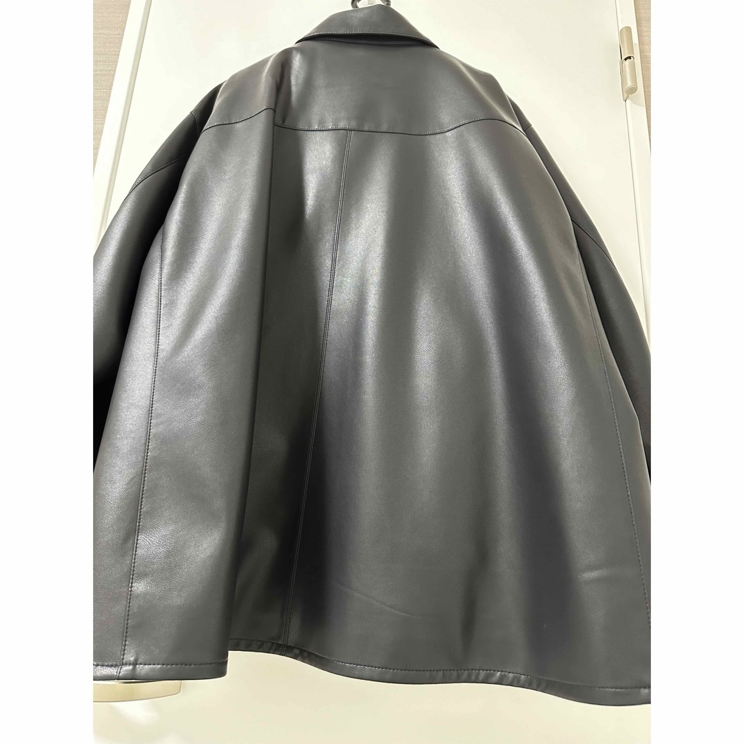 ETRE TOKYO - ETRE TOKYO フェイクレザーオーバーサイズブルゾンの通販