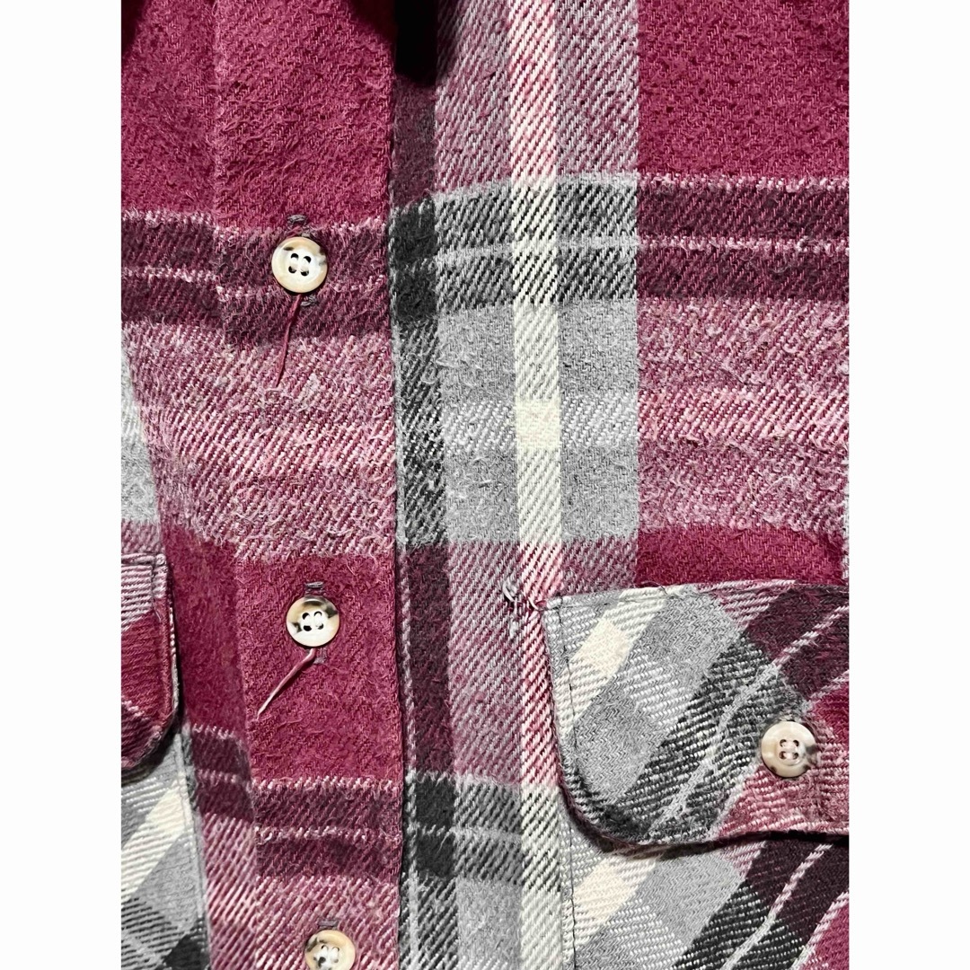 FIVE BROTHER - 訳あり Five brother ヘビーネルシャツ 70s〜80s USA製