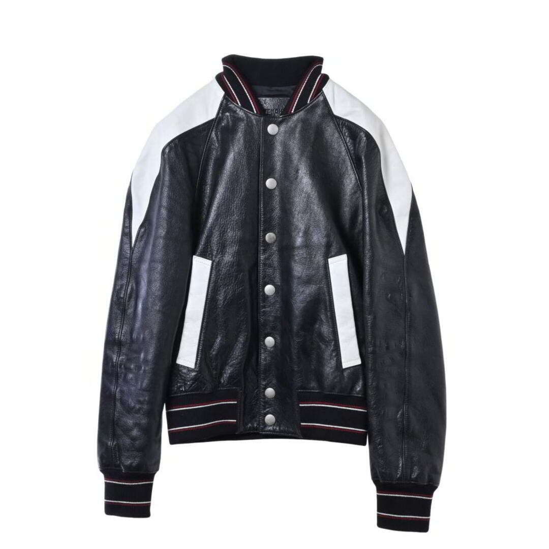 GIVENCHY - GIVENCHY ブロックカラー レザー ボンバー ジャケットの